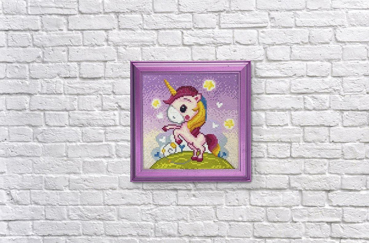 Playful Unicorn CS2531 7.9 x 7.9 inches Crafting Spark Diamond Painting Kit