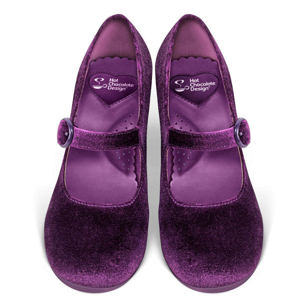 Plum Elixir Women's Mary Jane Mid Heels