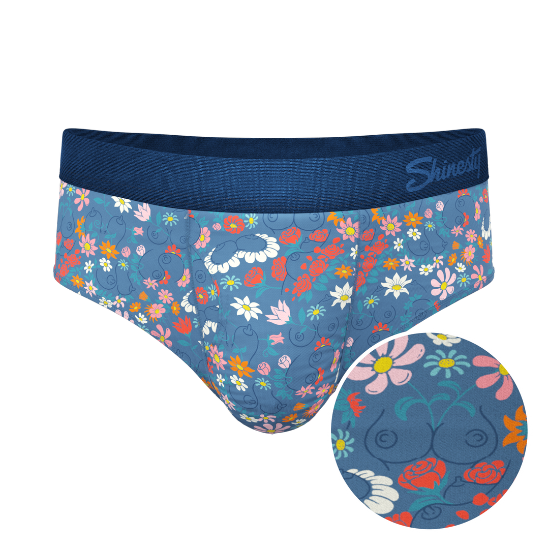 The Gardening Nips | Busty Floral Ball Hammock® Pouch Underwear Briefs