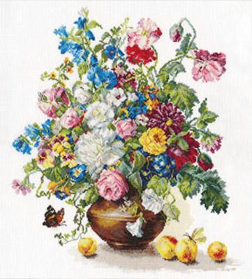 Poetry of Flowers. Fragrance of Summer 2-23 Counted Cross Stitch Kit
