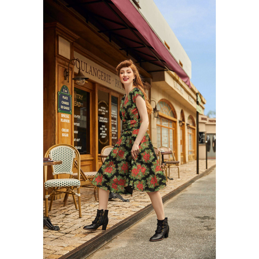 Poinsettia Greta Dress