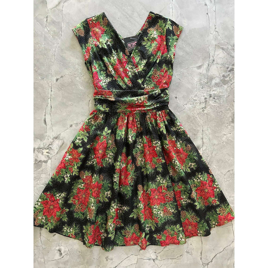 Poinsettia Greta Dress