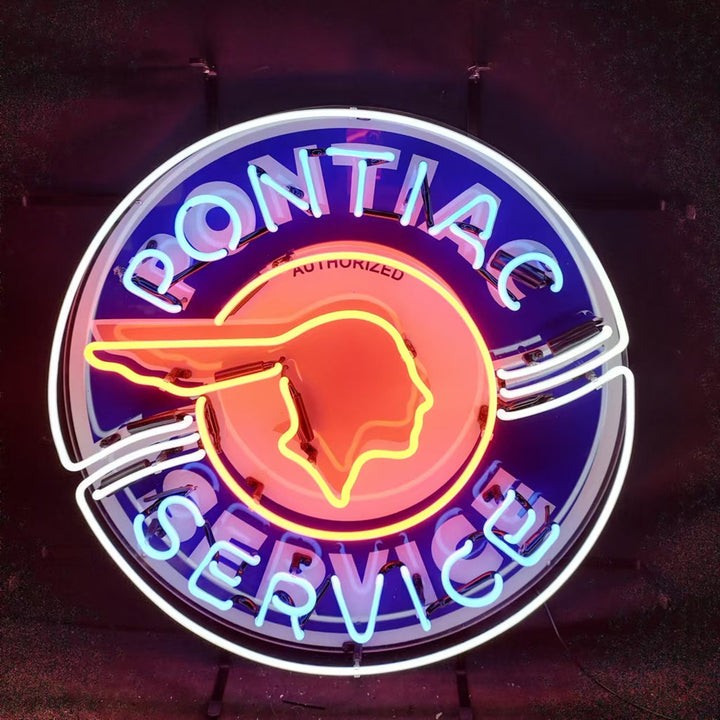 Pointiac Service Neon Signs