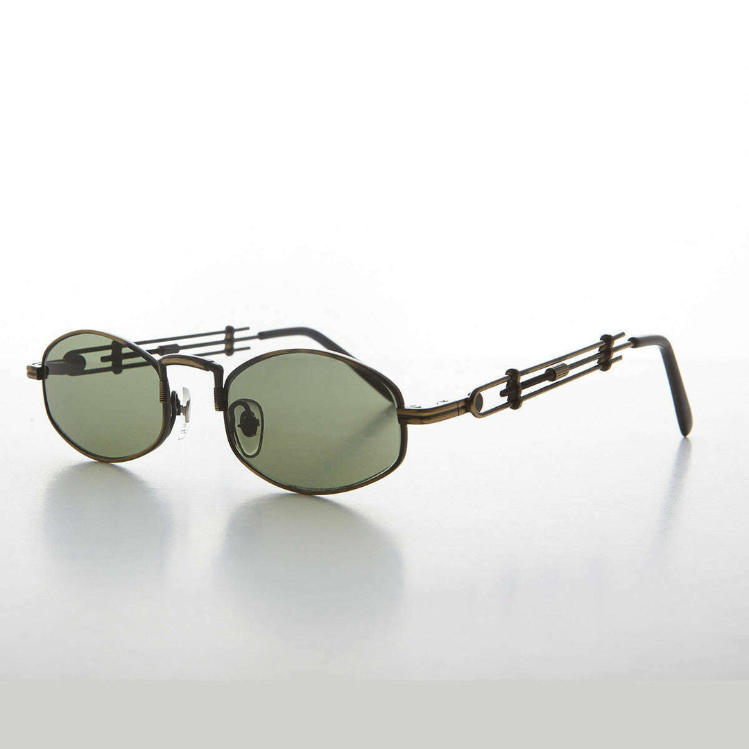 Polygon Spectacle Steampunk Vintage Sunglass - Deryn