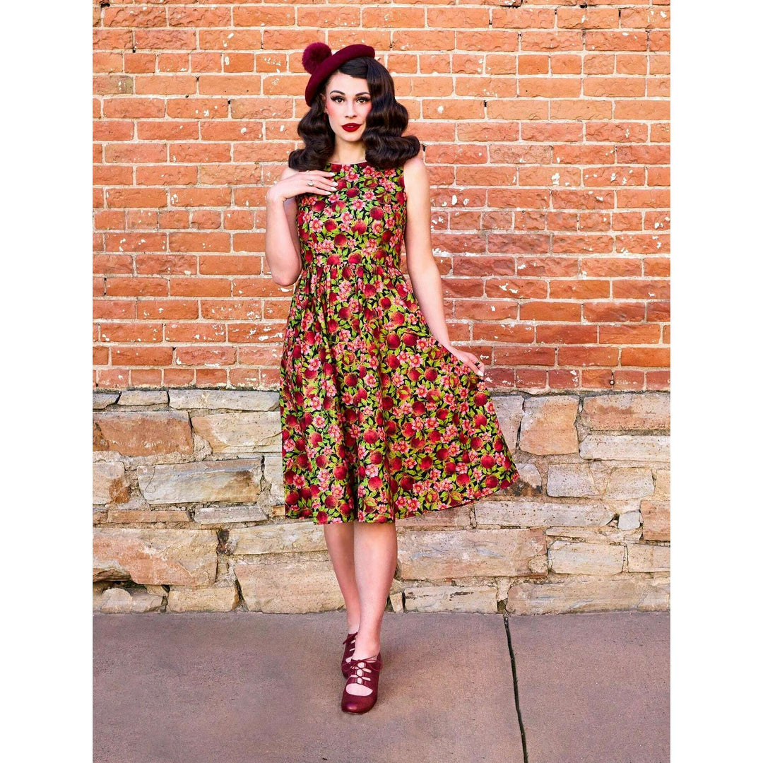 Pomegranate Midi Dress