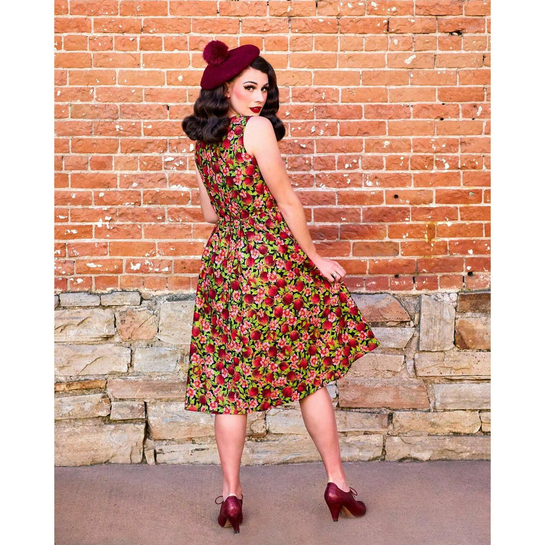 Pomegranate Midi Dress