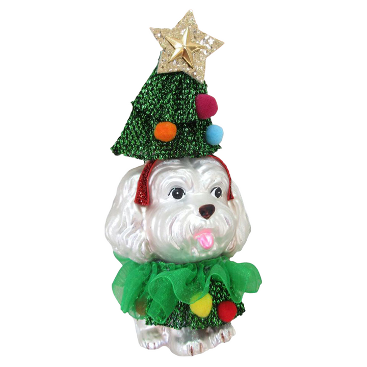 Poodle in Tree Costume Ornament by December Diamonds