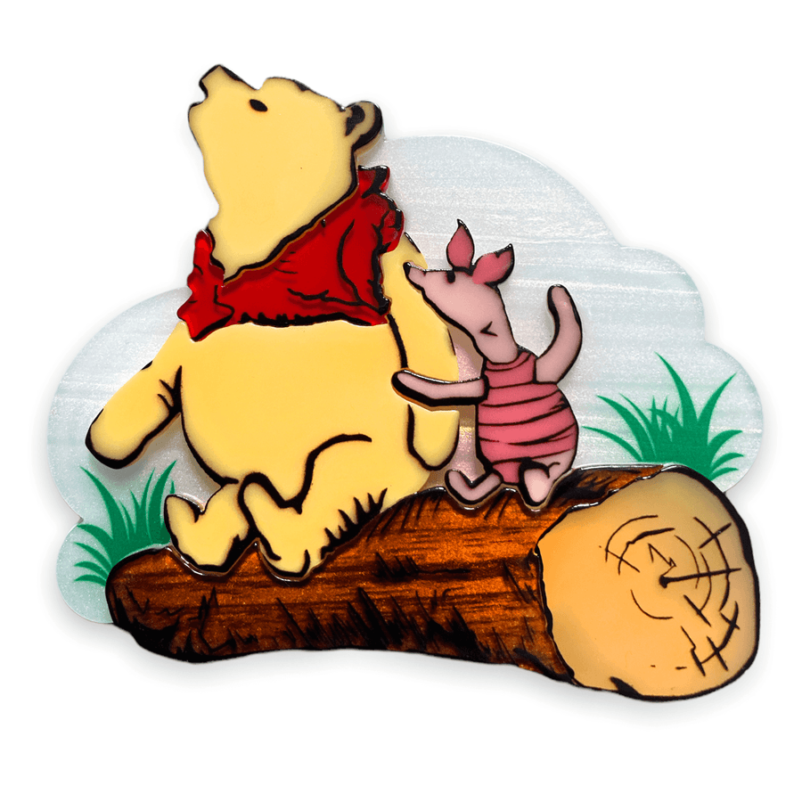 "Pooh and Piglet" Brooch by Lipstick & Chrome - Quirks!