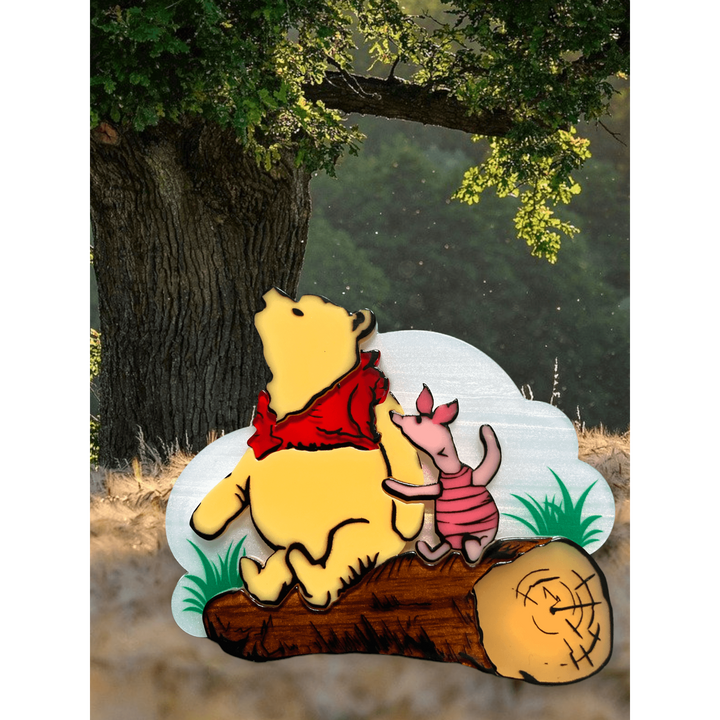 "Pooh and Piglet" Brooch by Lipstick & Chrome - Quirks!