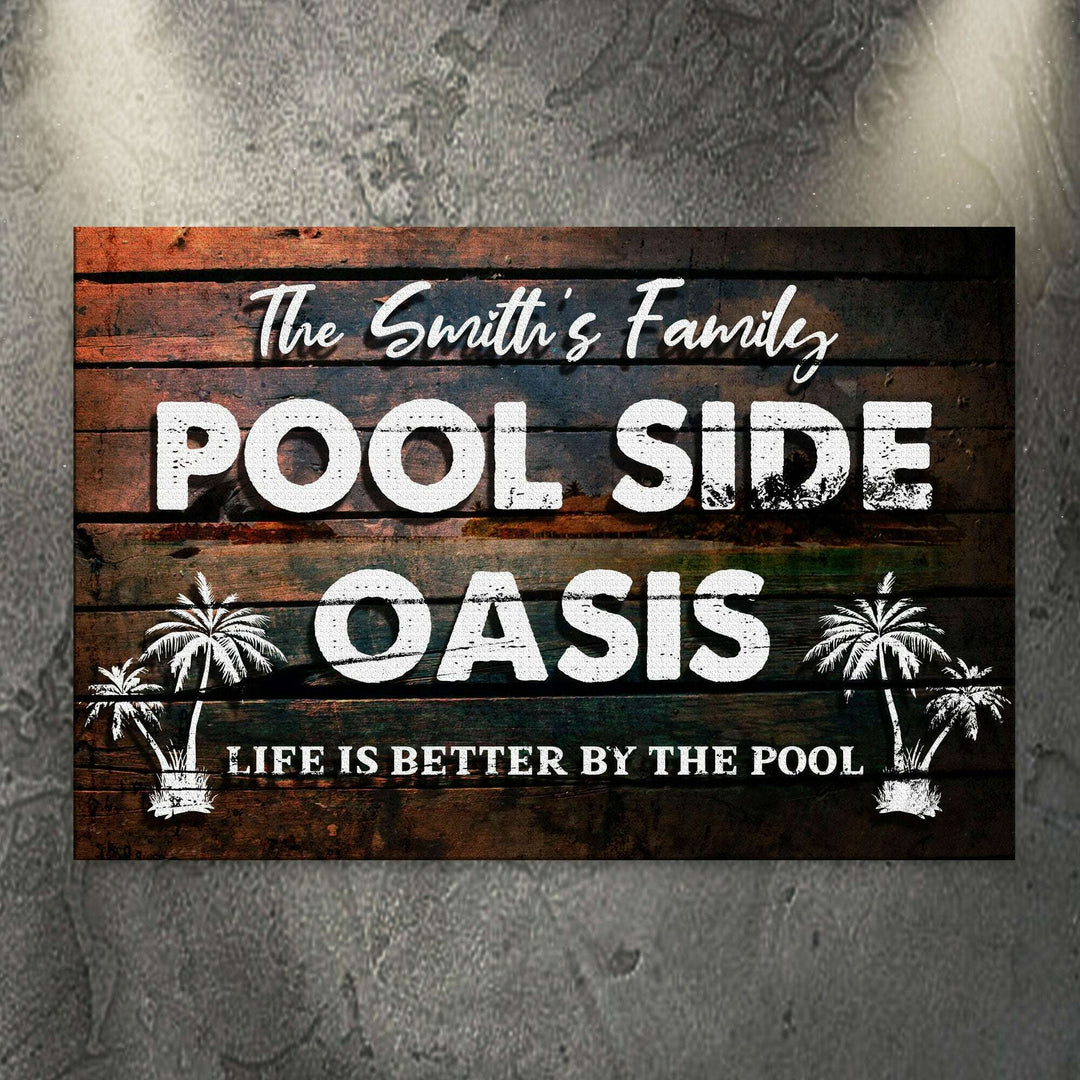 Poolside Oasis Sign