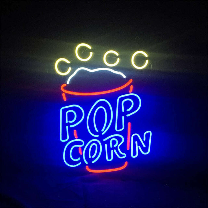 Popcorn Cup Neon Light Sign
