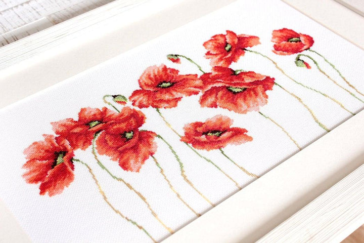 Poppies B2223L Counted Cross-Stitch Kit