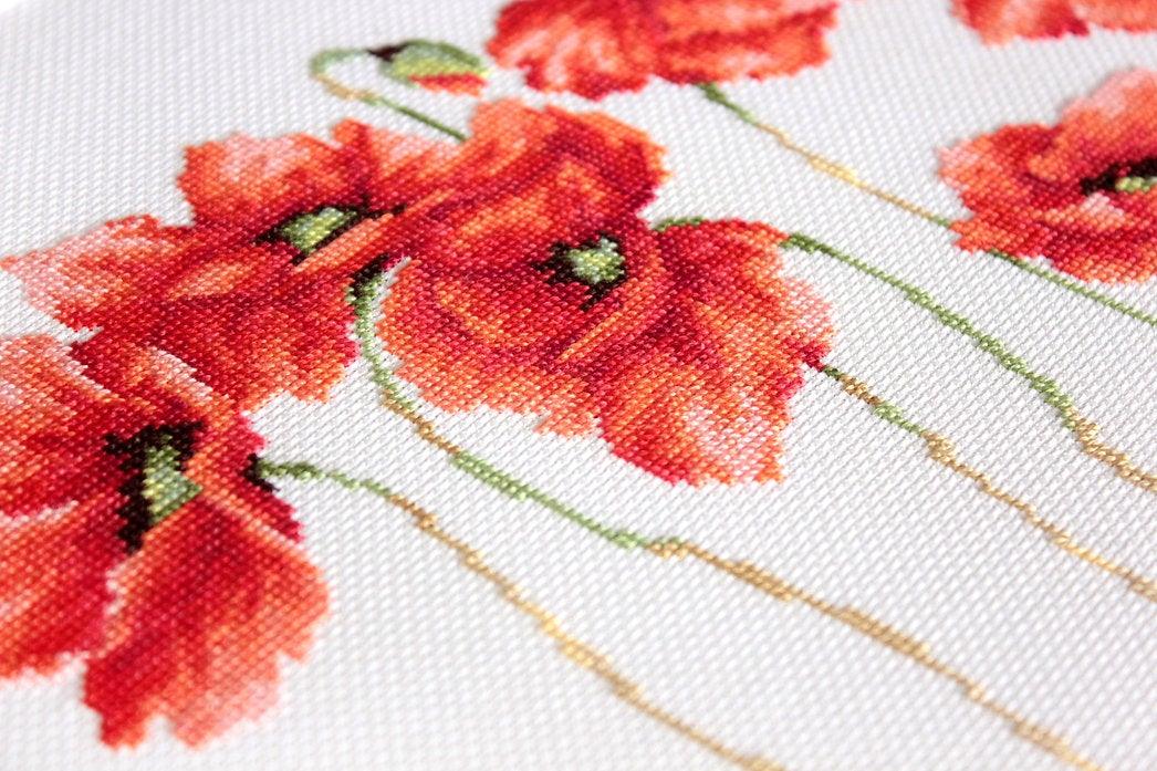Poppies B2223L Counted Cross-Stitch Kit