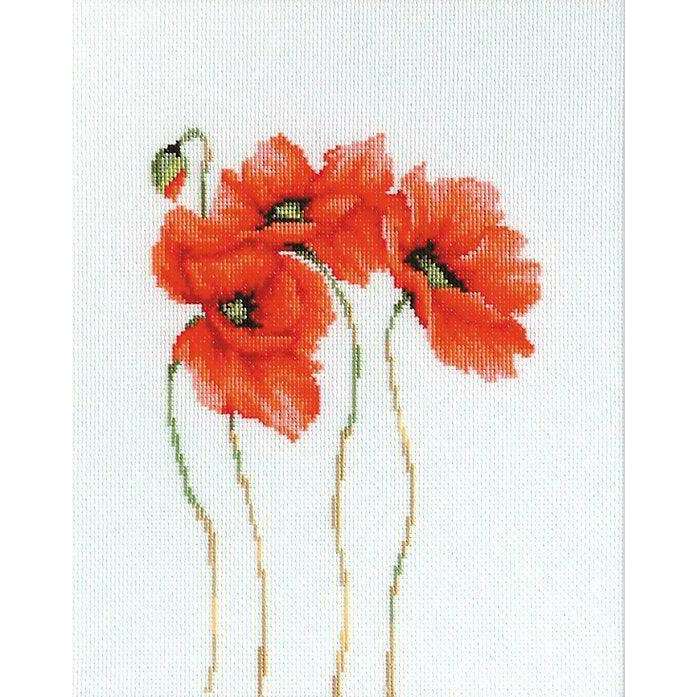 Poppies B2224L Counted Cross-Stitch Kit