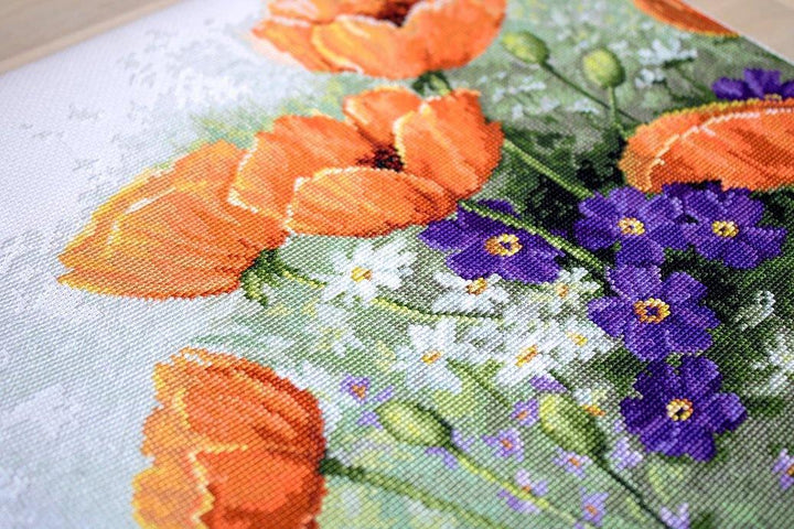 Poppies B2368L Counted Cross-Stitch Kit