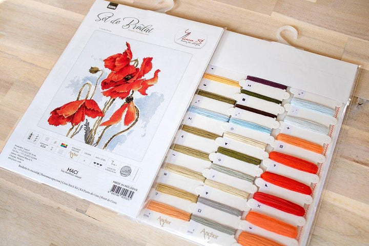 Poppies  B2374L Counted Cross-Stitch Kit