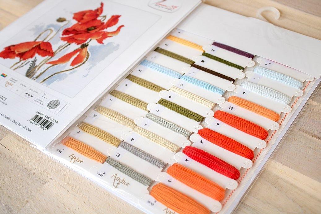 Poppies  B2374L Counted Cross-Stitch Kit