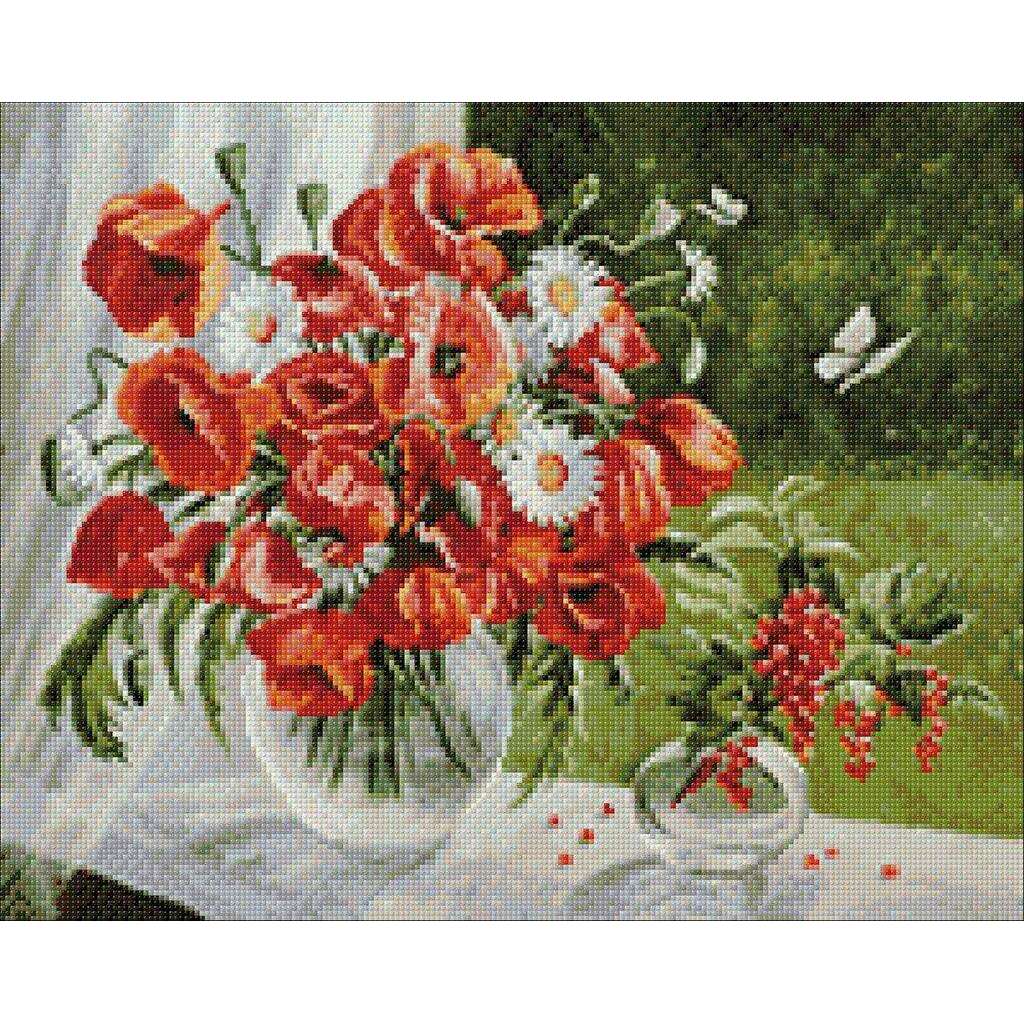 Poppies CS2621 19.7 x 15.8 inches Crafting Spark Diamond Painting Kit