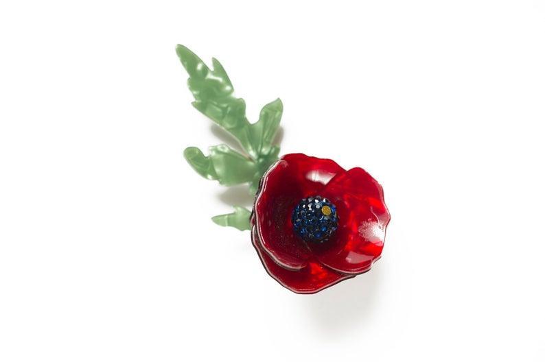 Poppy Brooch by LaliBlue - Quirks!