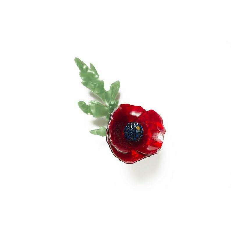Poppy Brooch by LaliBlue - Quirks!