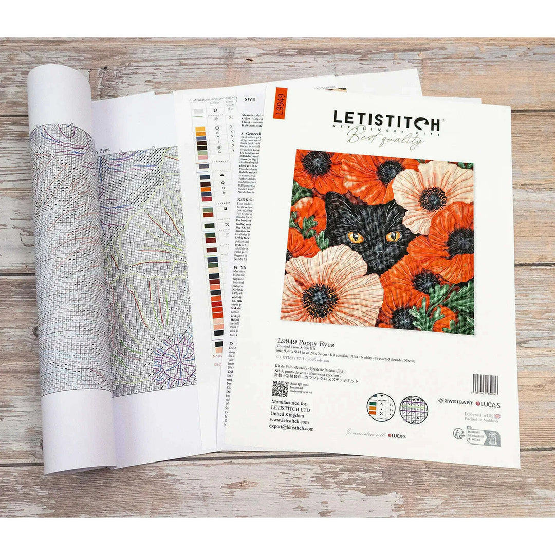 Poppy Eyes L9949 Counted Cross Stitch Kit