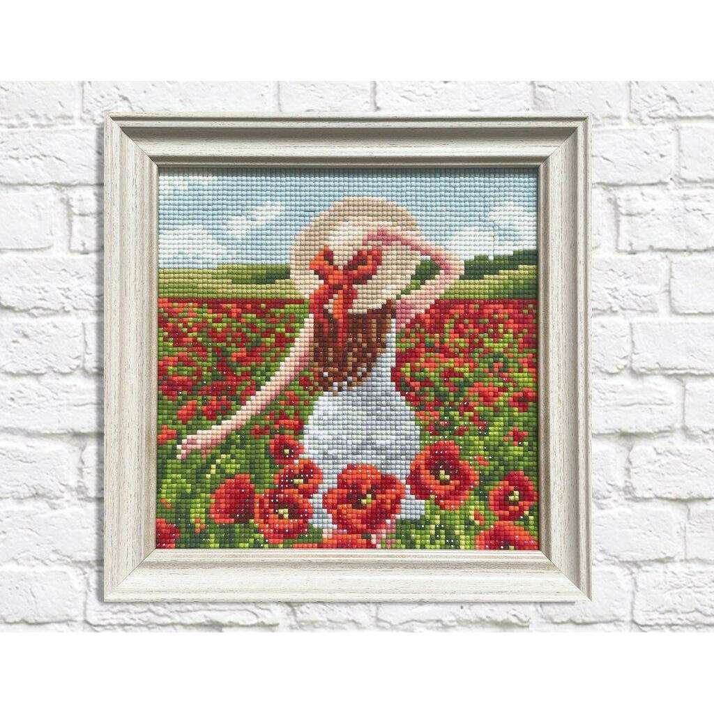 Poppy Field CS2627 7.9 x 7.9 inches Crafting Spark Diamond Painting Kit