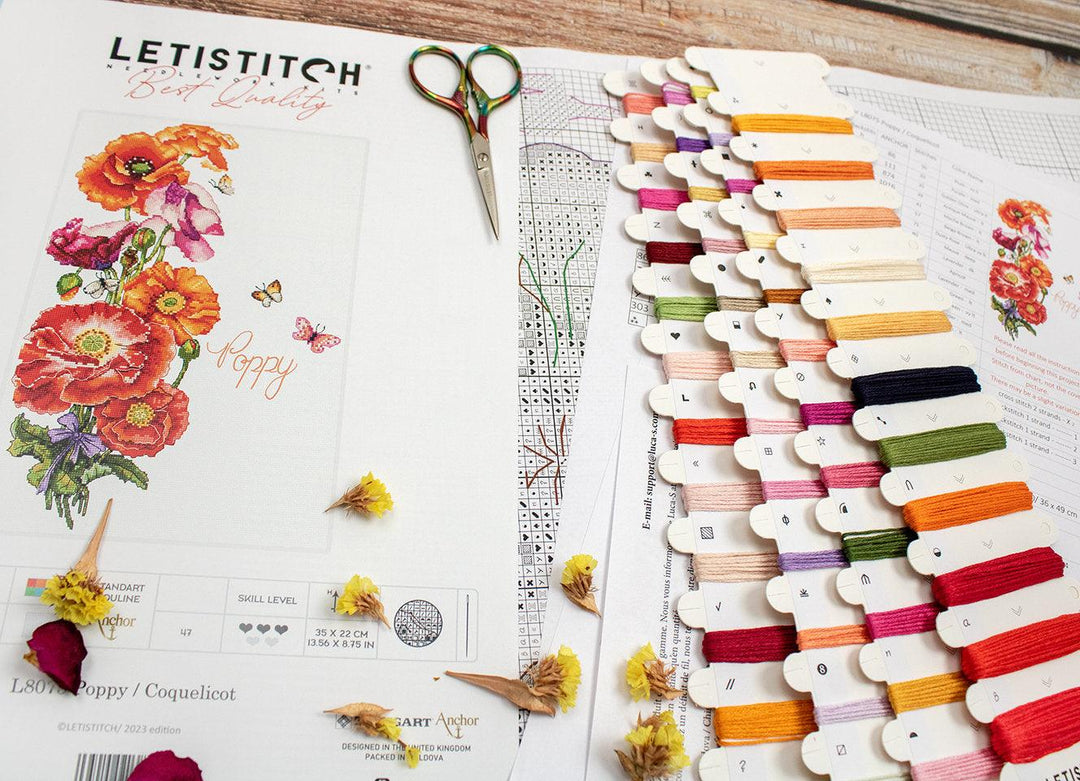 Poppy L8075 Counted Cross Stitch Kit