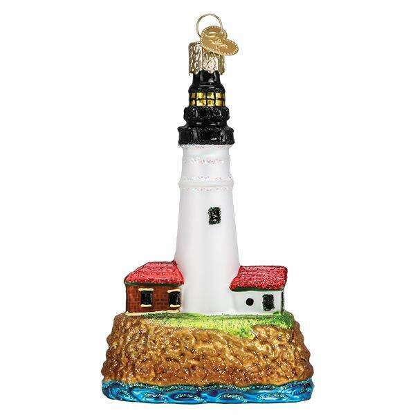 Old World Christmas Portland Head Lighthouse Blown Glass Ornament
