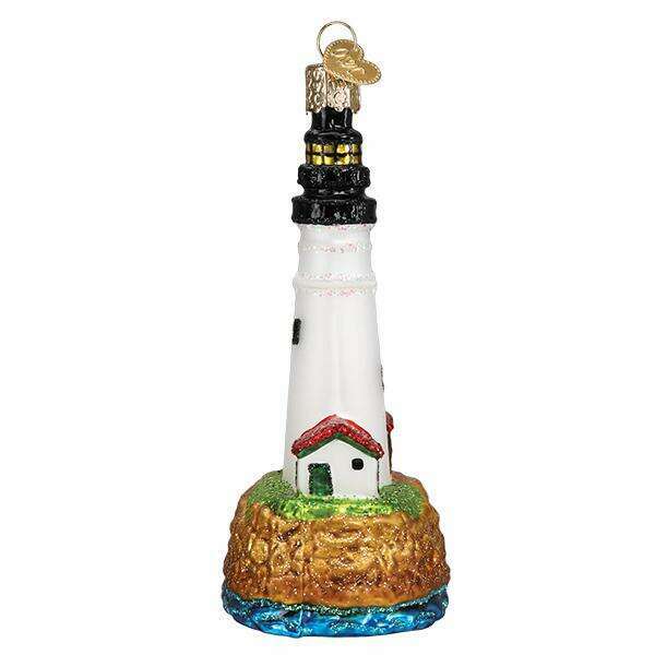 Old World Christmas Portland Head Lighthouse Blown Glass Ornament