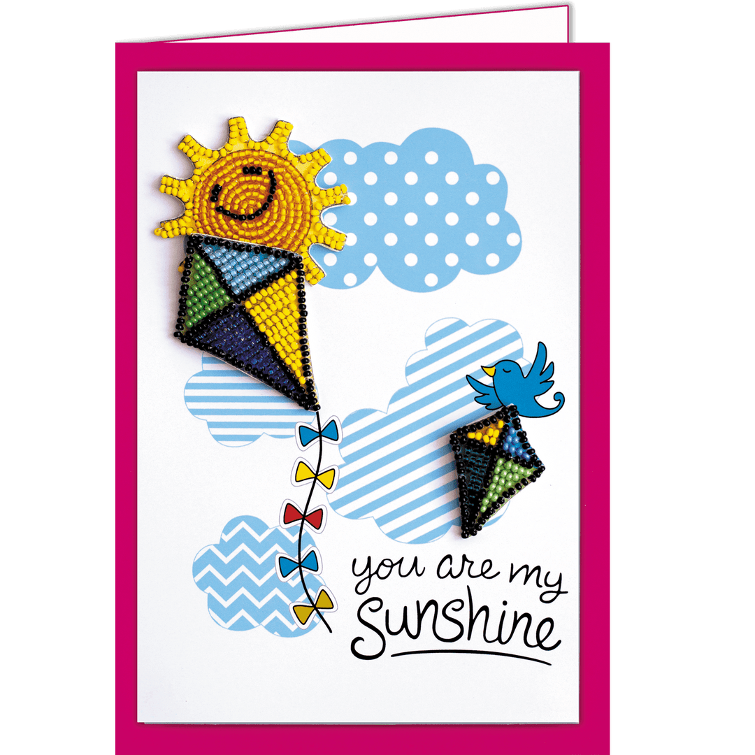Postcard cross-stitch kit - Be pleased of your life! AOO-005