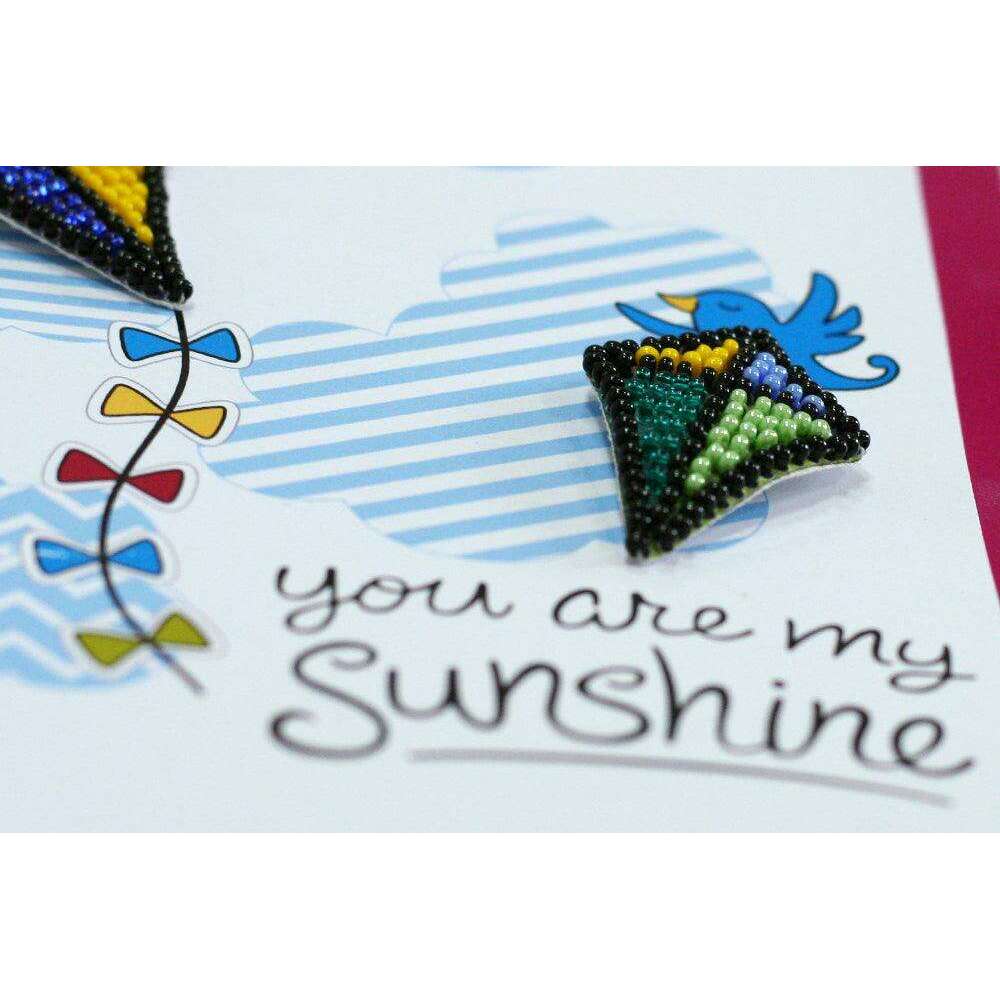 Postcard cross-stitch kit - Be pleased of your life! AOO-005