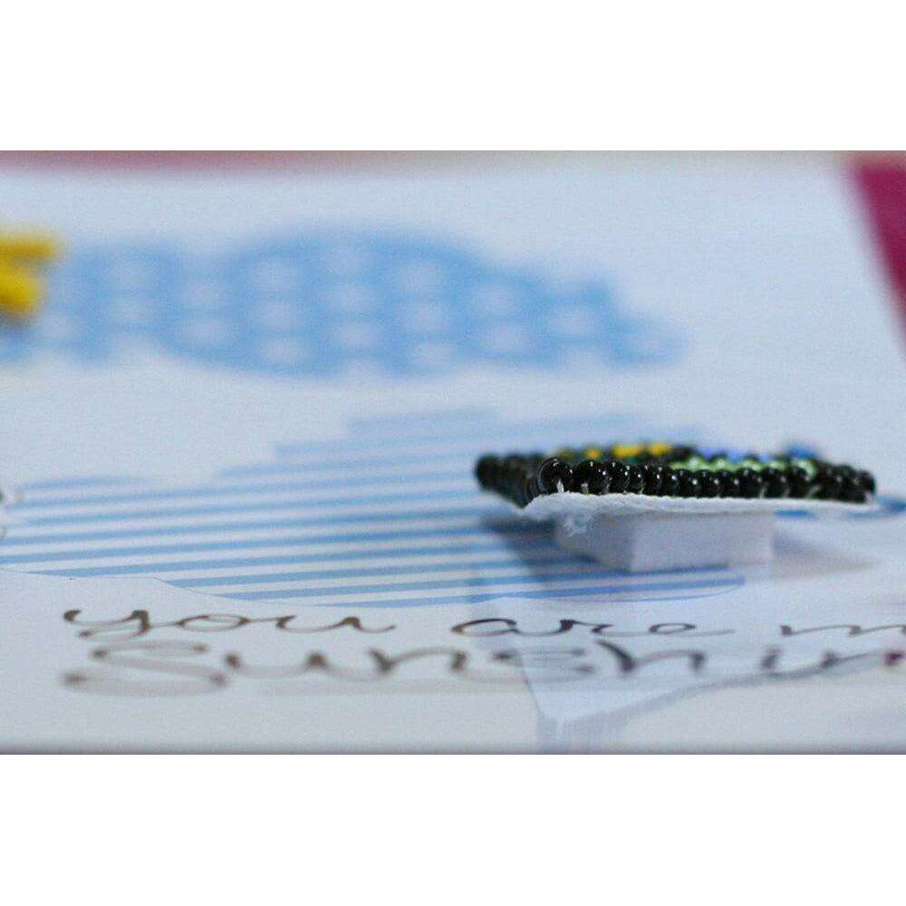 Postcard cross-stitch kit - Be pleased of your life! AOO-005