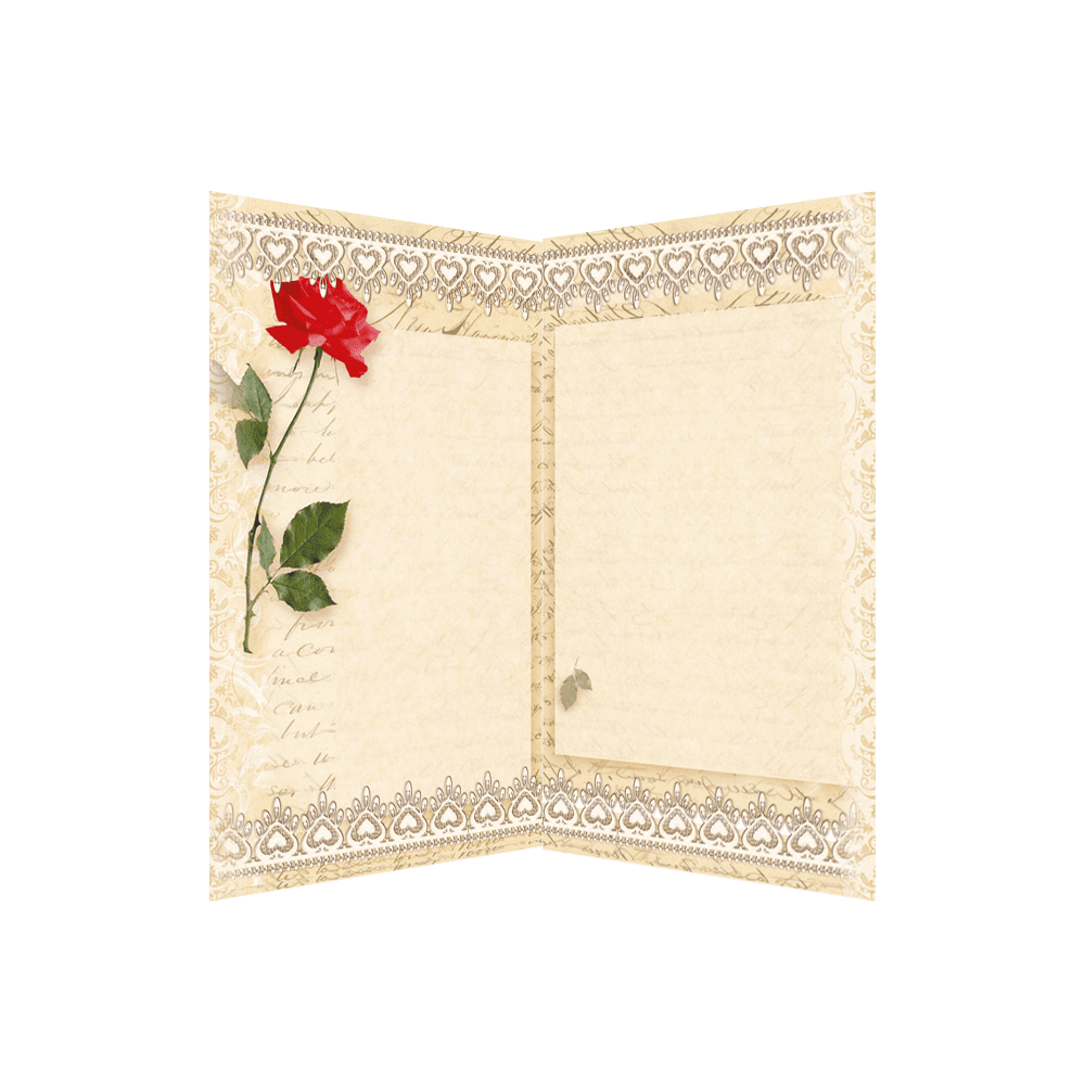 Postcard cross-stitch kit - Snow holiday AO-152