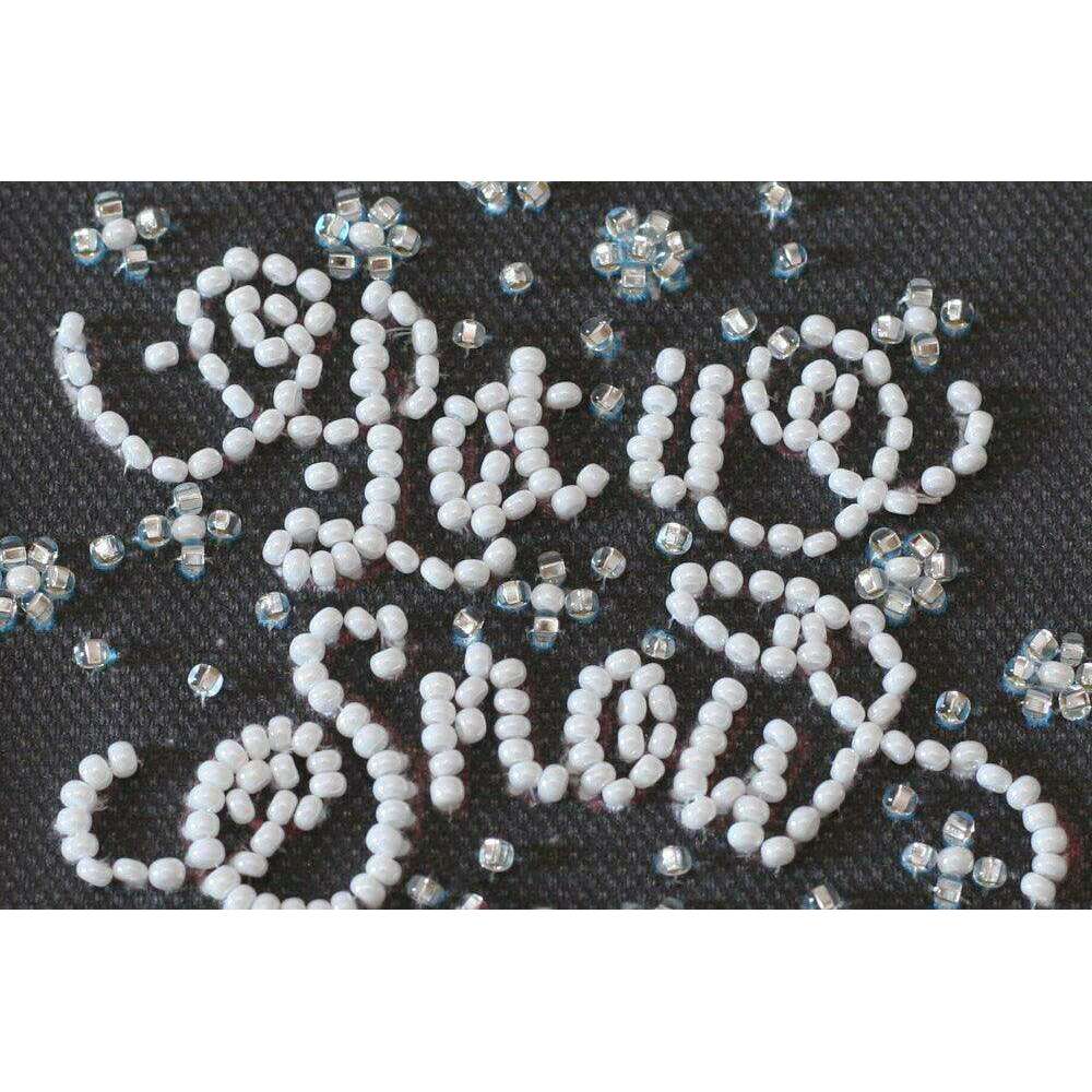 Postcard cross-stitch kit - Snow holiday AO-152