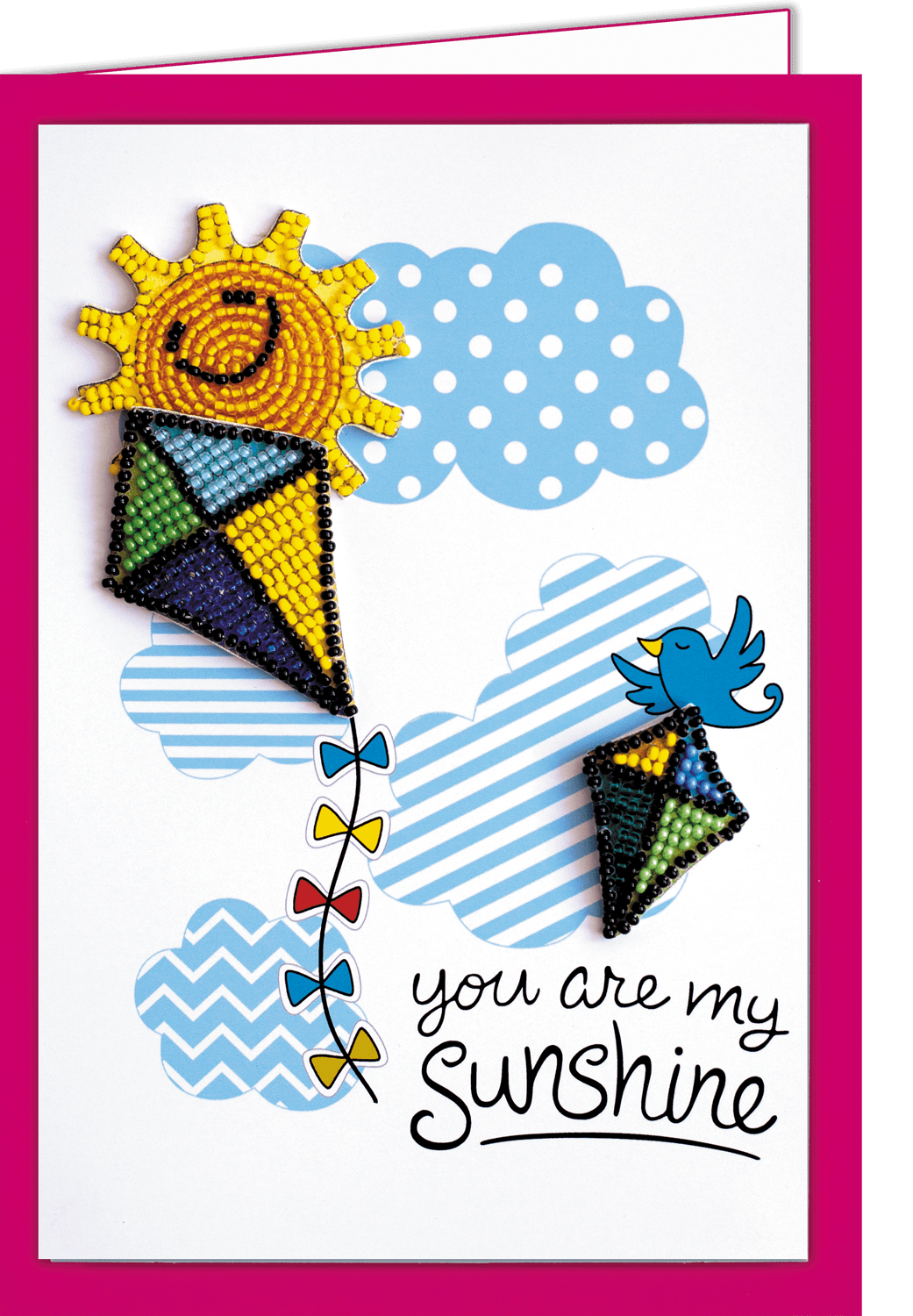 Postcard cross-stitch kit - Be pleased of your life! AOO-005