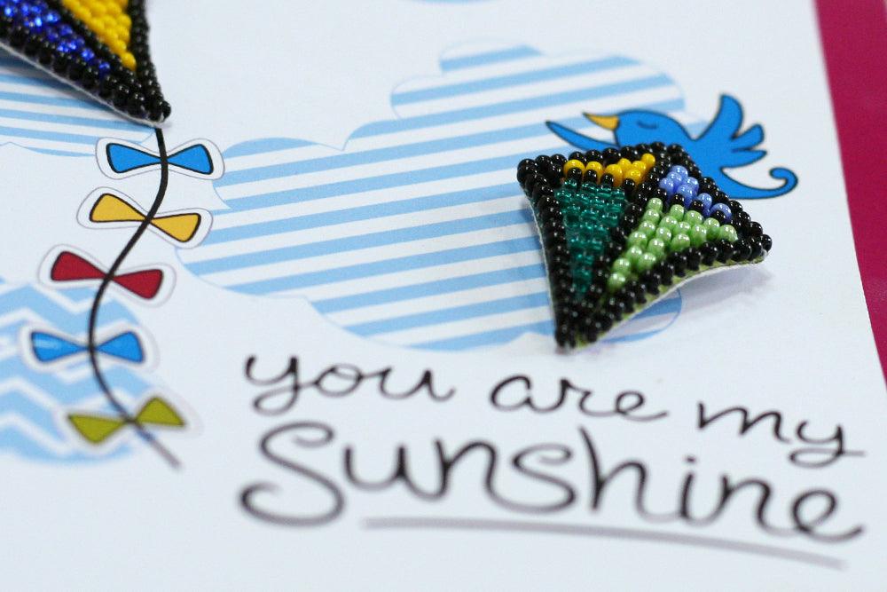 Postcard cross-stitch kit - Be pleased of your life! AOO-005