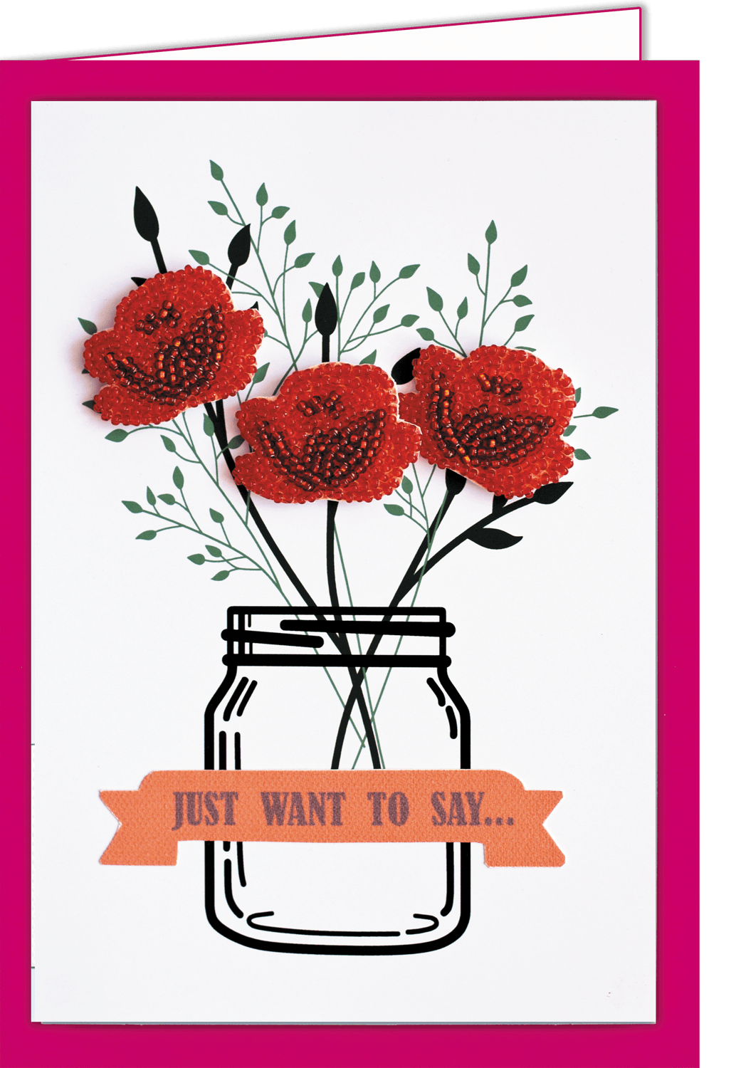 Postcard cross-stitch kit - Happiness in little things AOO-004