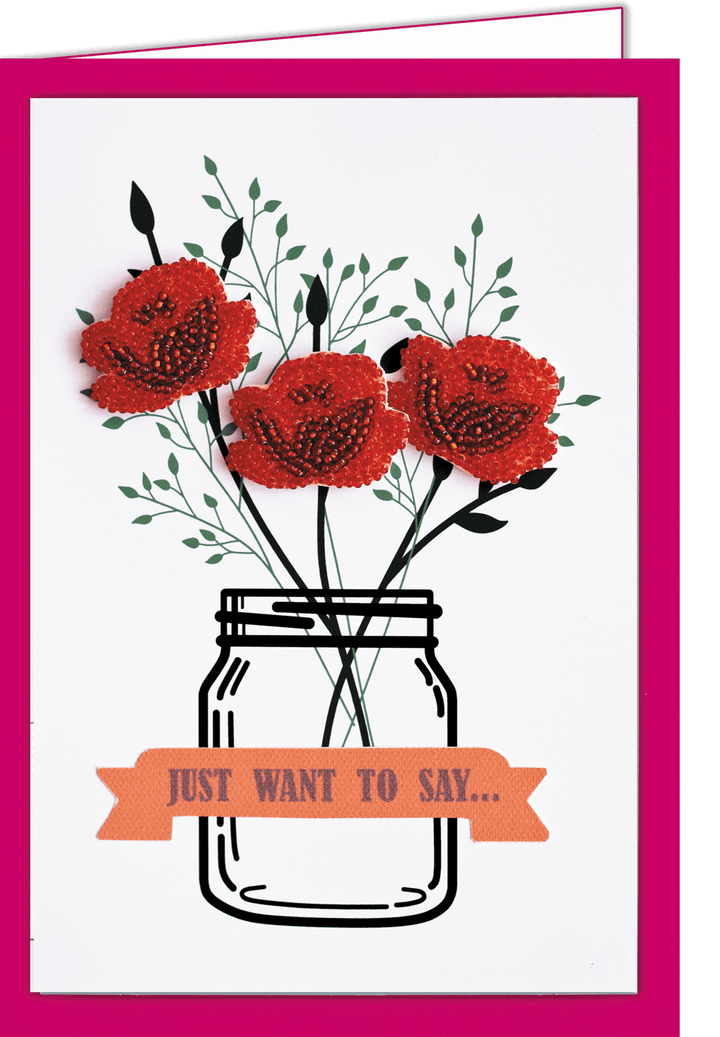 Postcard cross-stitch kit - Happiness in little things AOO-004