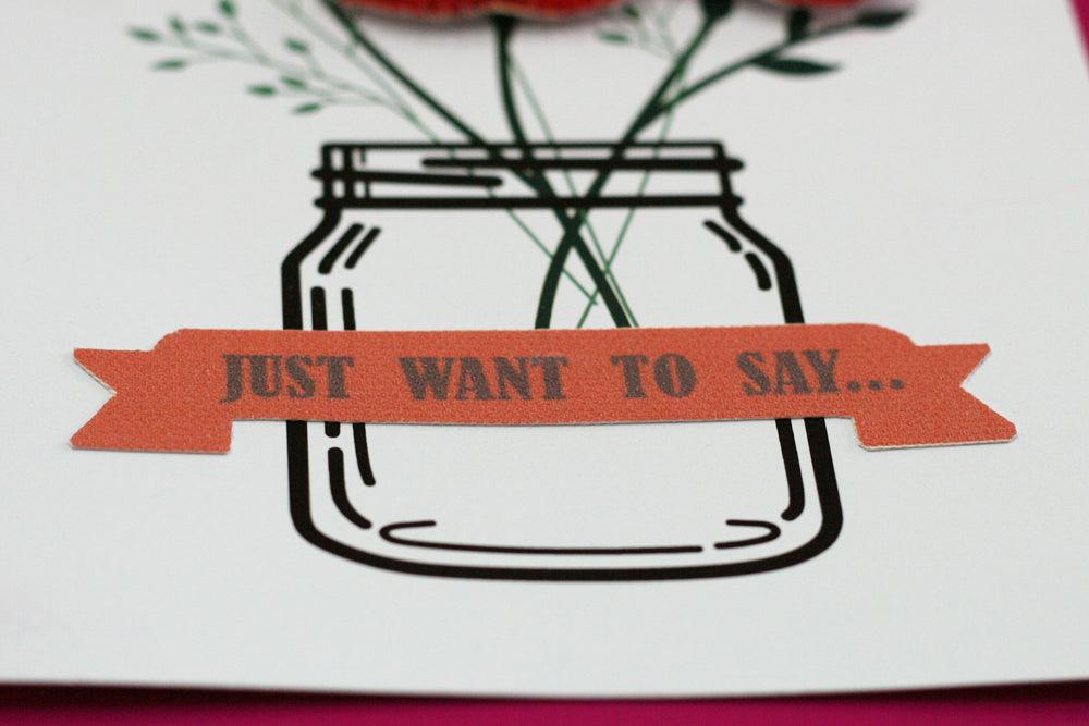 Postcard cross-stitch kit - Happiness in little things AOO-004