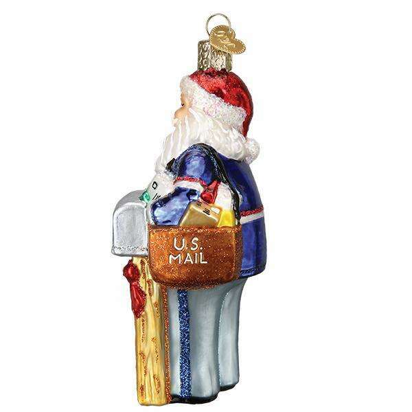 Old World Christmas Postman Santa Blown Glass Ornament