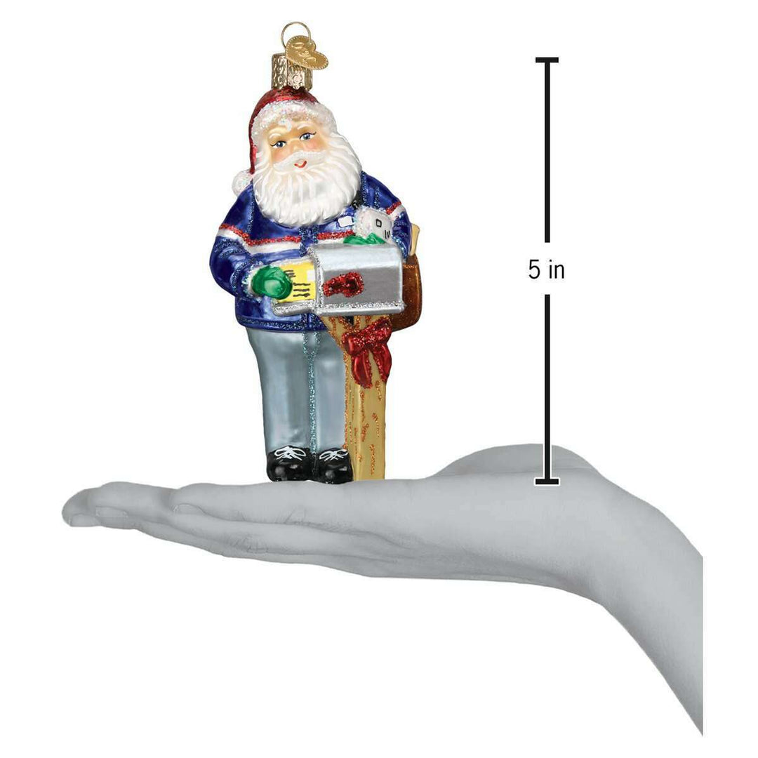 Old World Christmas Postman Santa Blown Glass Ornament