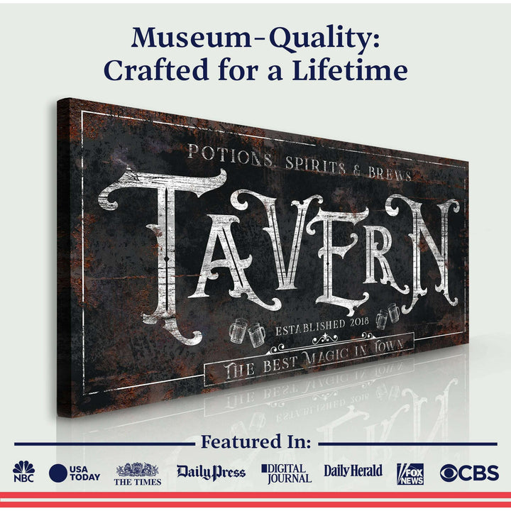 Potions, Spirits & Brews Tavern Halloween Sign II