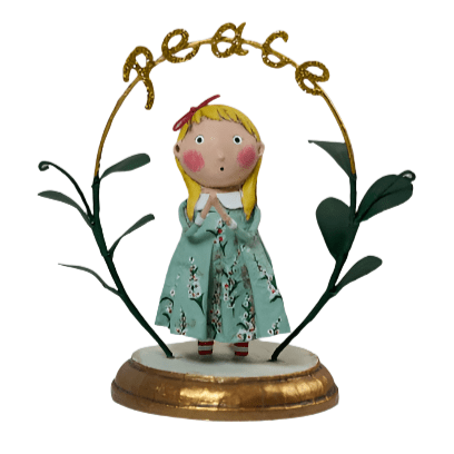 Praying for Peace Christmas Figurine by Lori Mitchell *NEW for 2025*