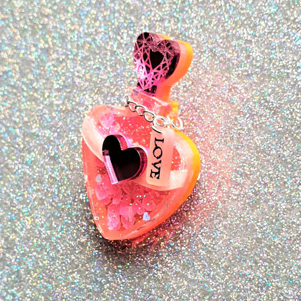Precious Heart Potion Brooch by Cherryloco Jewellery 3