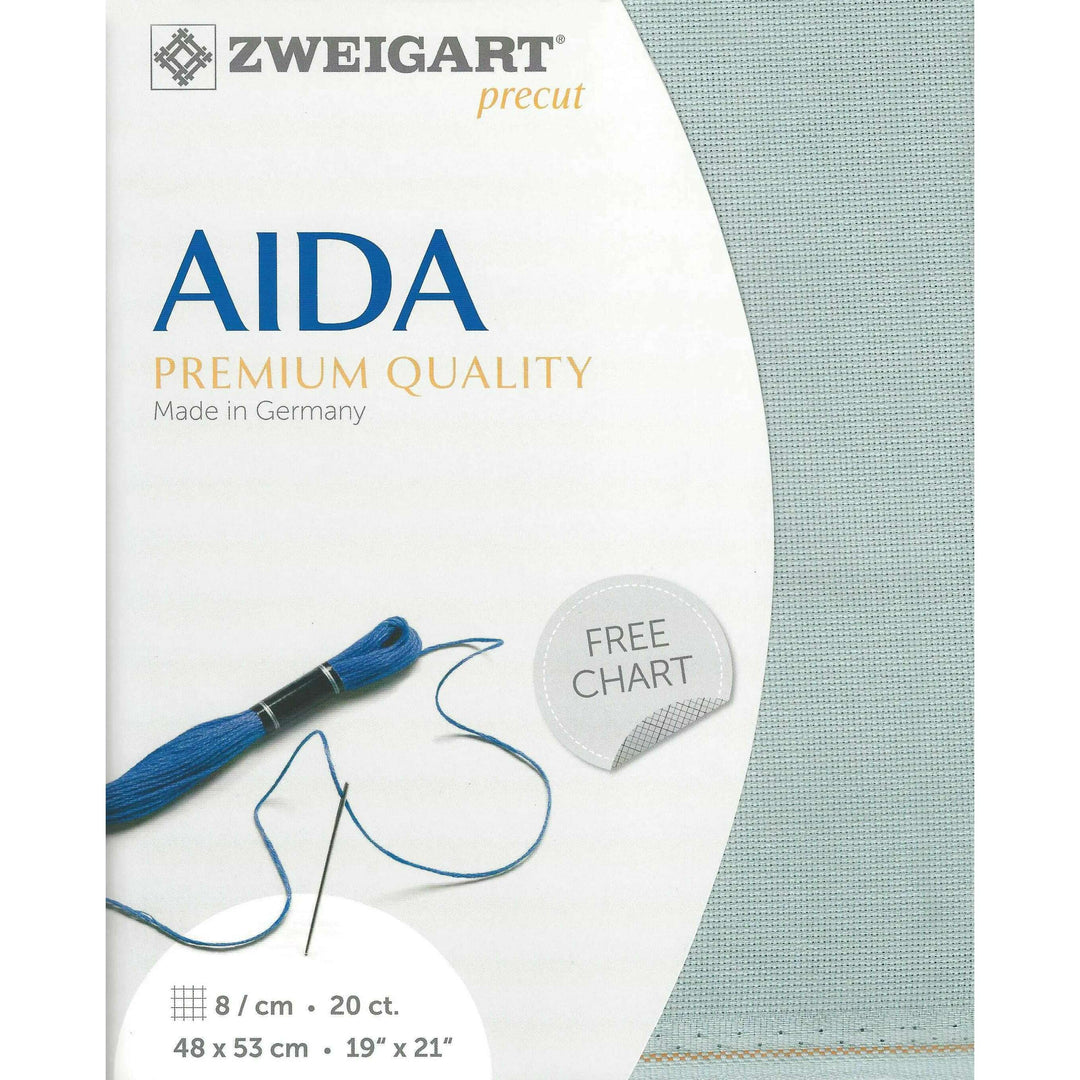 Precut Aida extra fine 20 count Very Light Pewter 3326/5018