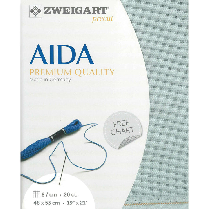 Precut Aida extra fine 20 count Very Light Pewter 3326/5018