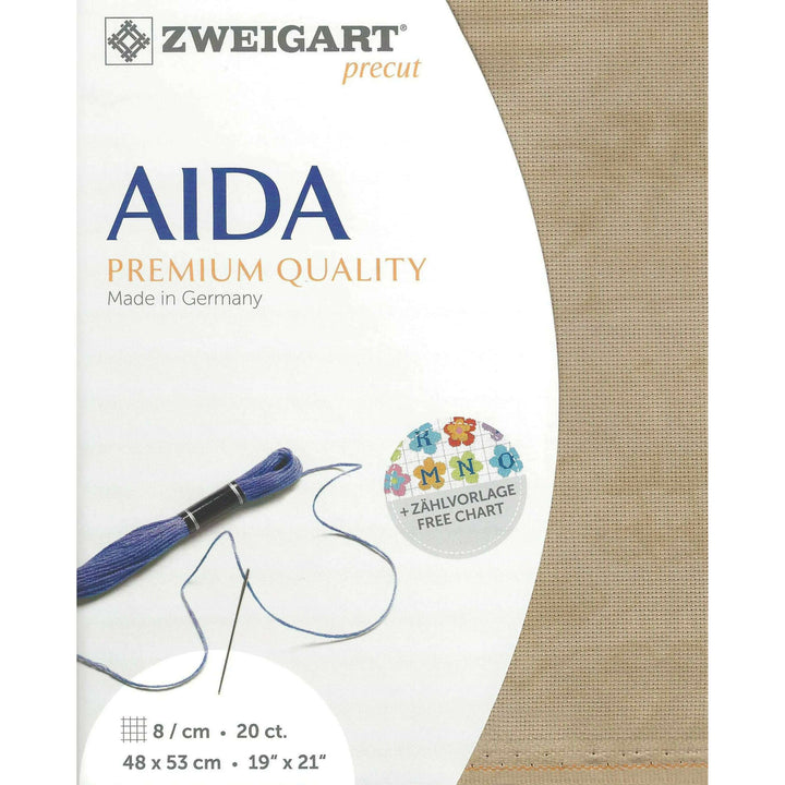 Precut Aida extra fine Vintage 20 count Vintage Country Mocha 3326/3009
