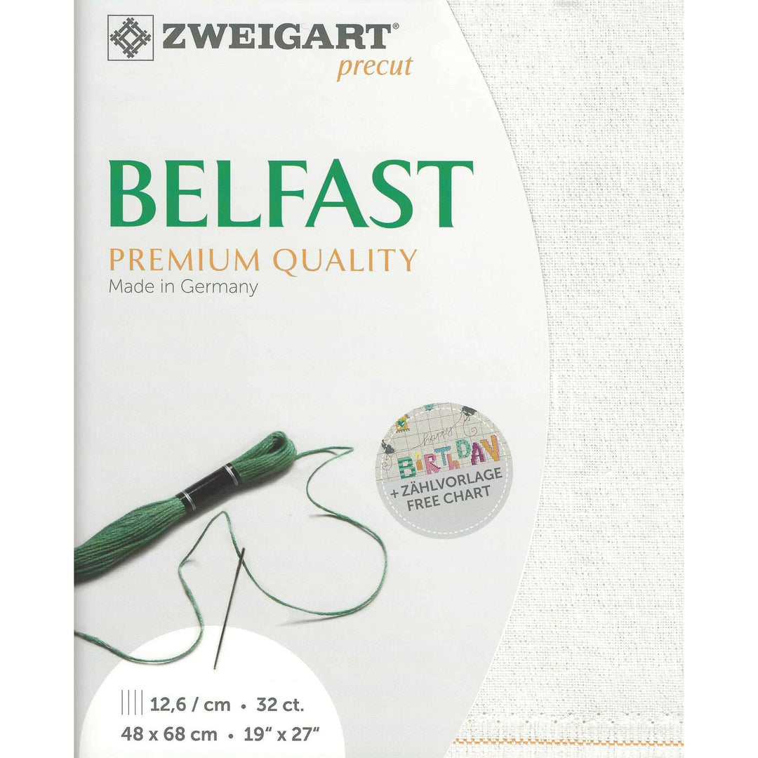 Precut Belfast 32 count Opalescent White 3609/1111