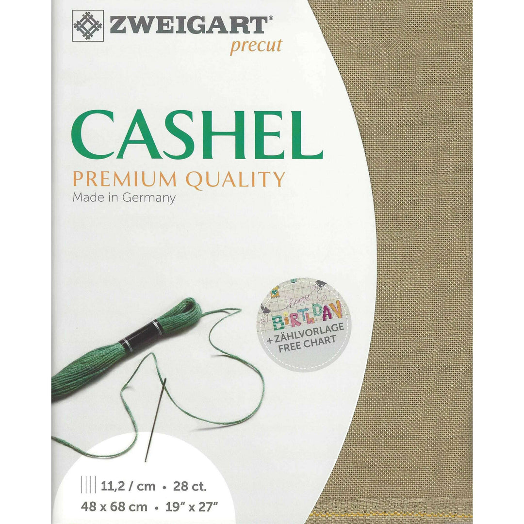 Precut Cashel 28 count Summer Khaki 3281/323