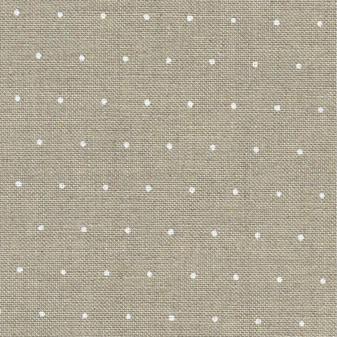 Precut Edinburgh Mini Dots 36 count Linen with White Mini Dots 3217/1399